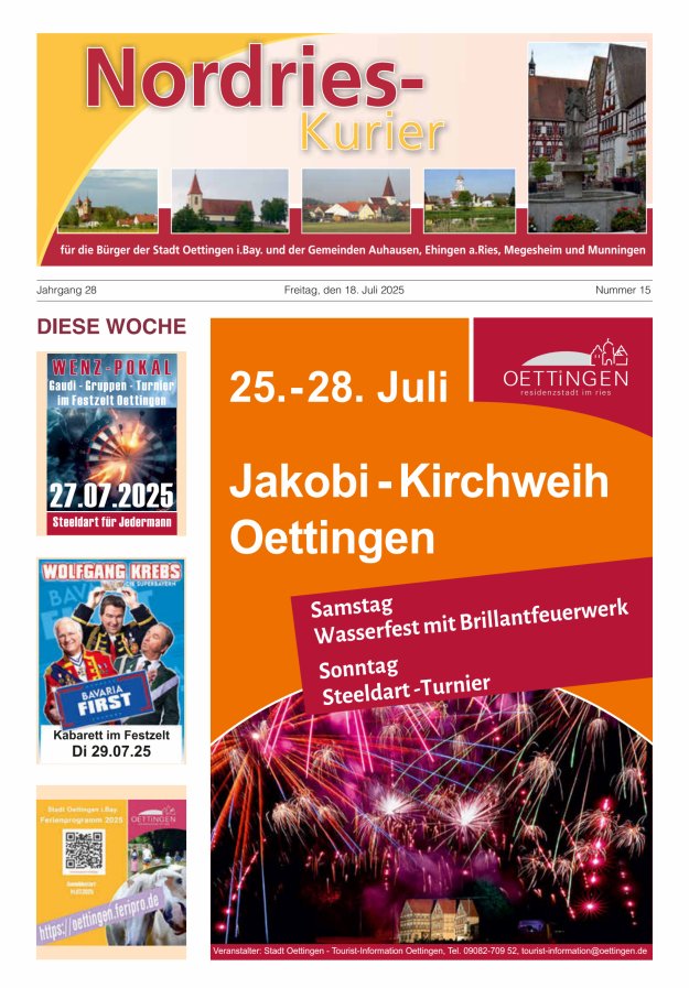 NordRies-Kurier Titelblatt 15/2025