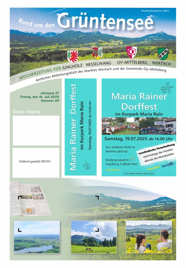 Rund um den Grüntensee Titelblatt 29/2025