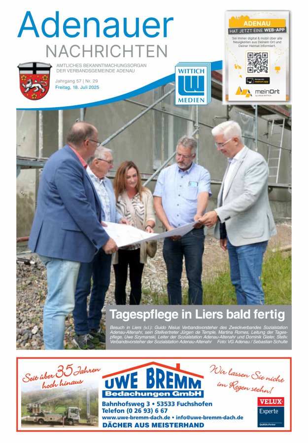 Adenauer Nachrichten Titelblatt 29/2025