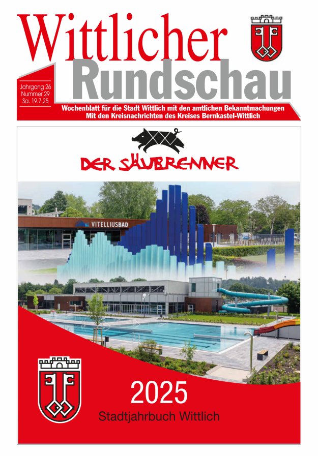 Wittlicher Rundschau Titelblatt 29/2025