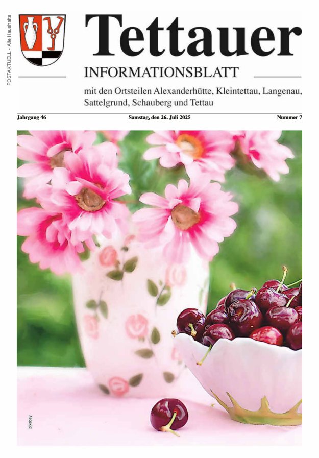 Tettauer Informationsblatt Titelblatt 07/2025