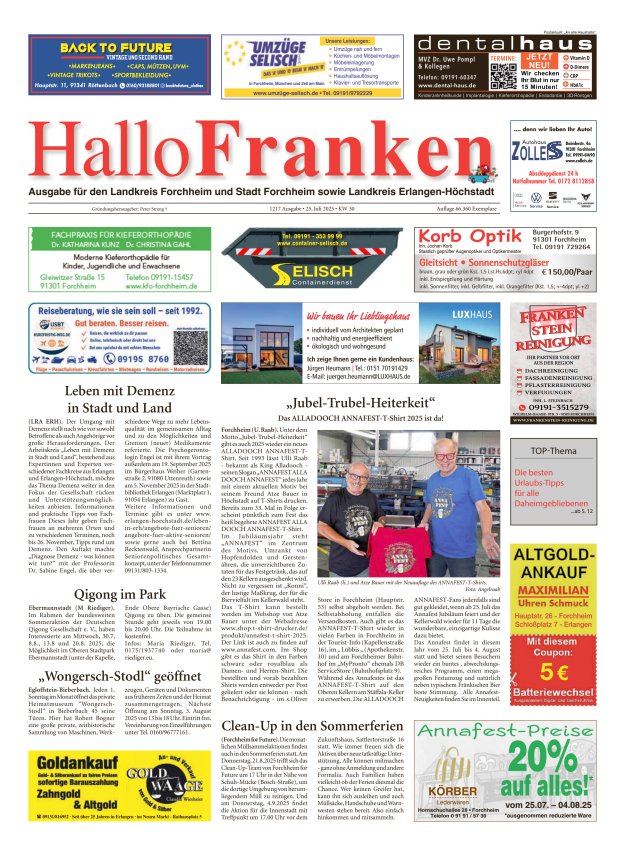 Hallo Franken Titelblatt 1217/2025