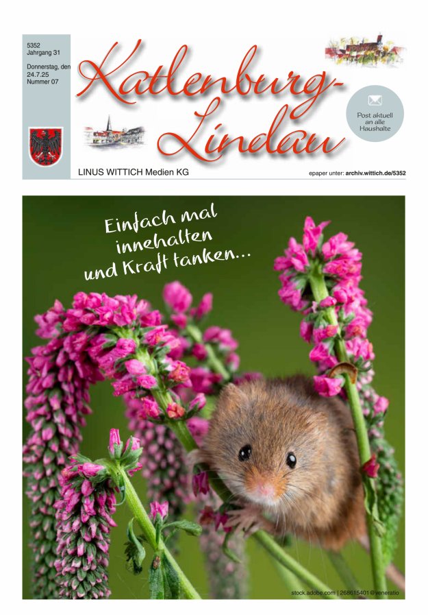 Blickpunkt Katlenburg Lindau Titelblatt 07/2025