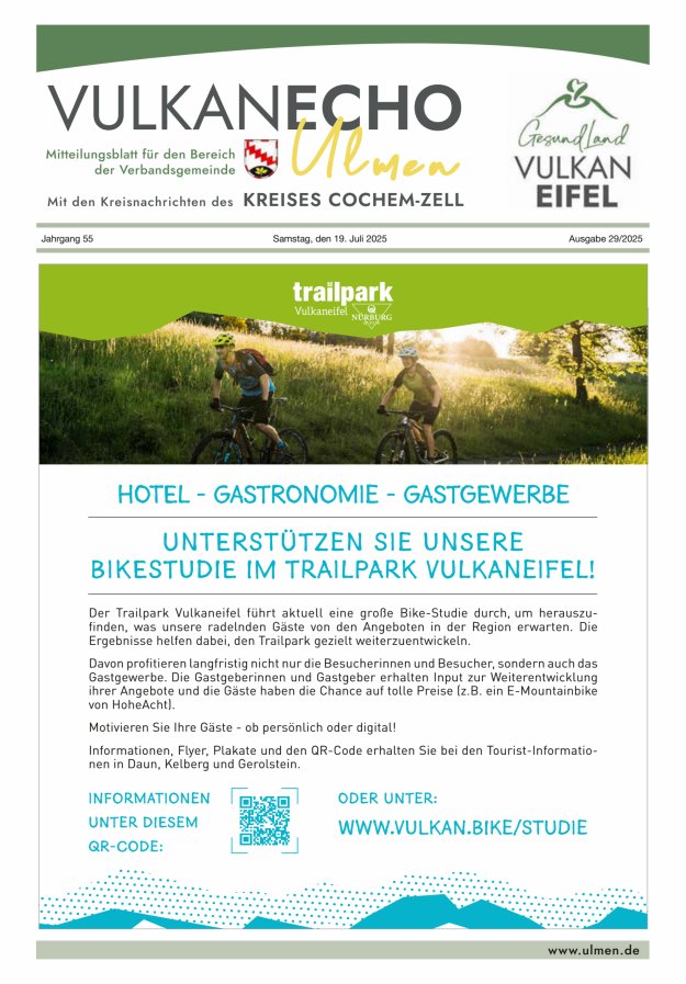 Vulkan Echo VG Ulmen Titelblatt 29/2025