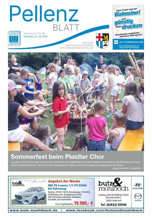 Pellenzblatt Titelblatt 30/2025