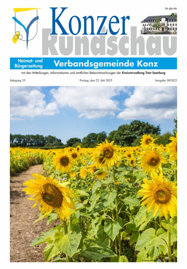 Konzer Rundschau Titelblatt 30/2025
