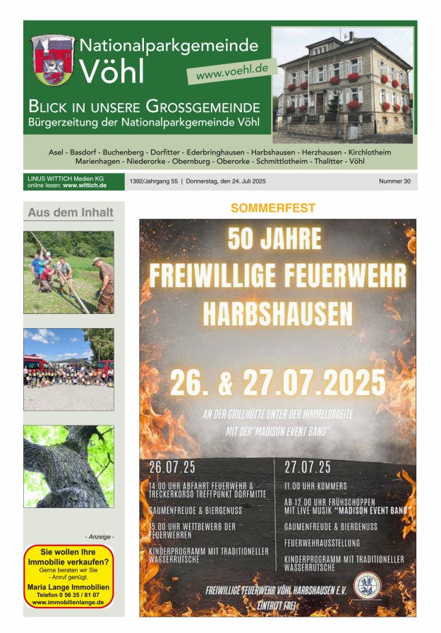 Blick in unsere Grossgemeinde Titelblatt 30/2025