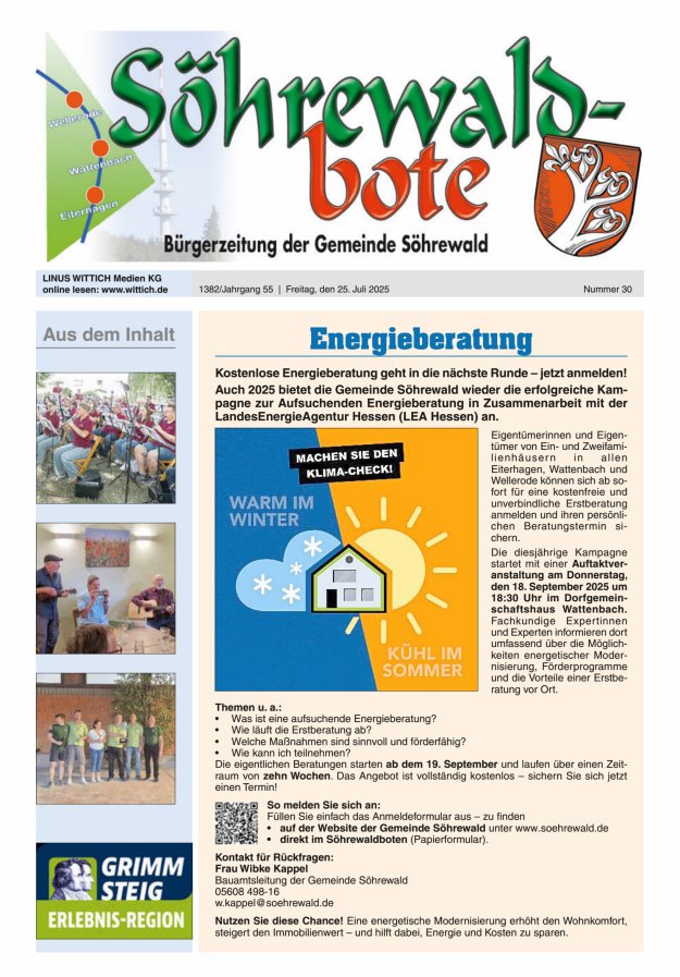 Söhrewaldbote Titelblatt 30/2025