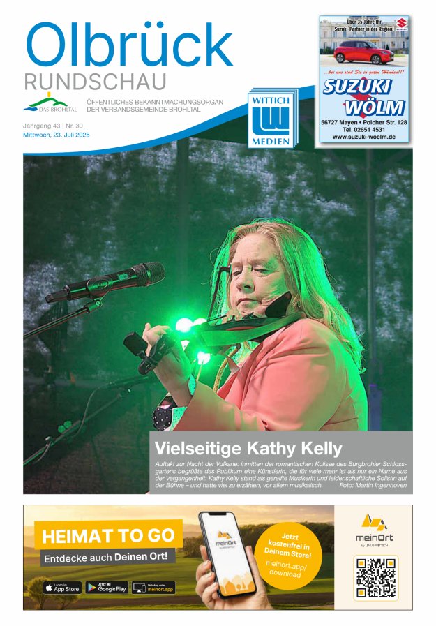 Olbrück Rundschau Titelblatt 30/2025