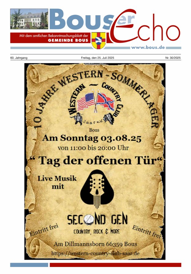 Bouser Echo Titelblatt 30/2025