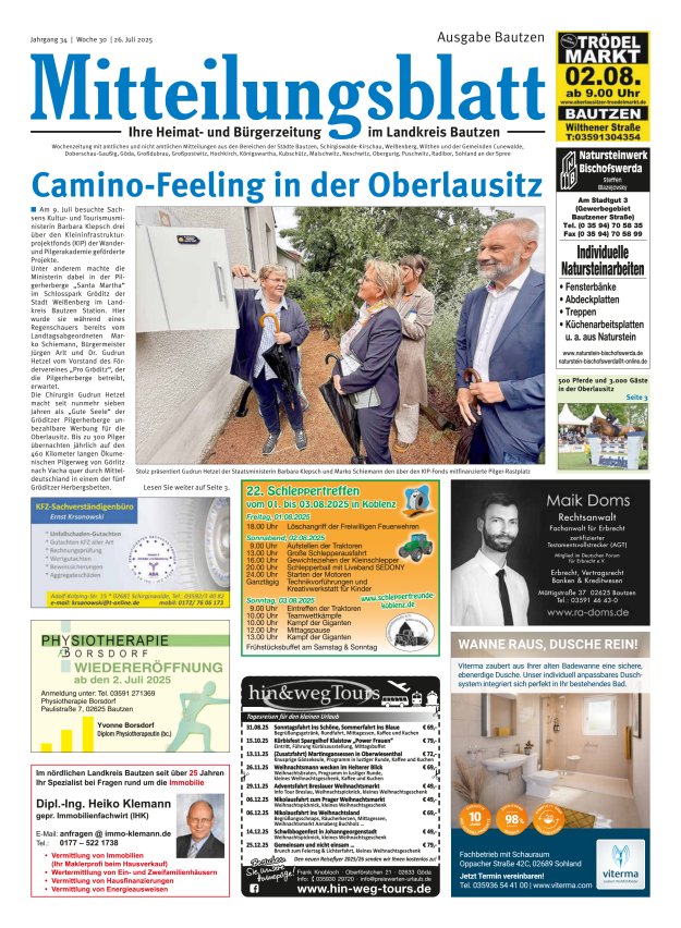 Mitteilungsblatt LK Bautzen Ausgabe Bautzen Titelblatt 27/2025