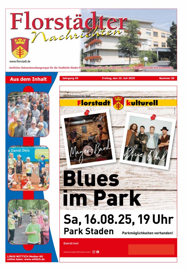 Florstädter Nachrichten Titelblatt 30/2025
