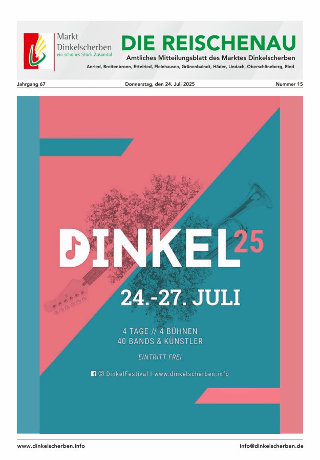 Die Reischenau Titelblatt 15/2025