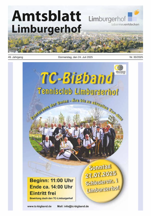 Amtsblatt Limburgerhof Titelblatt 30/2025