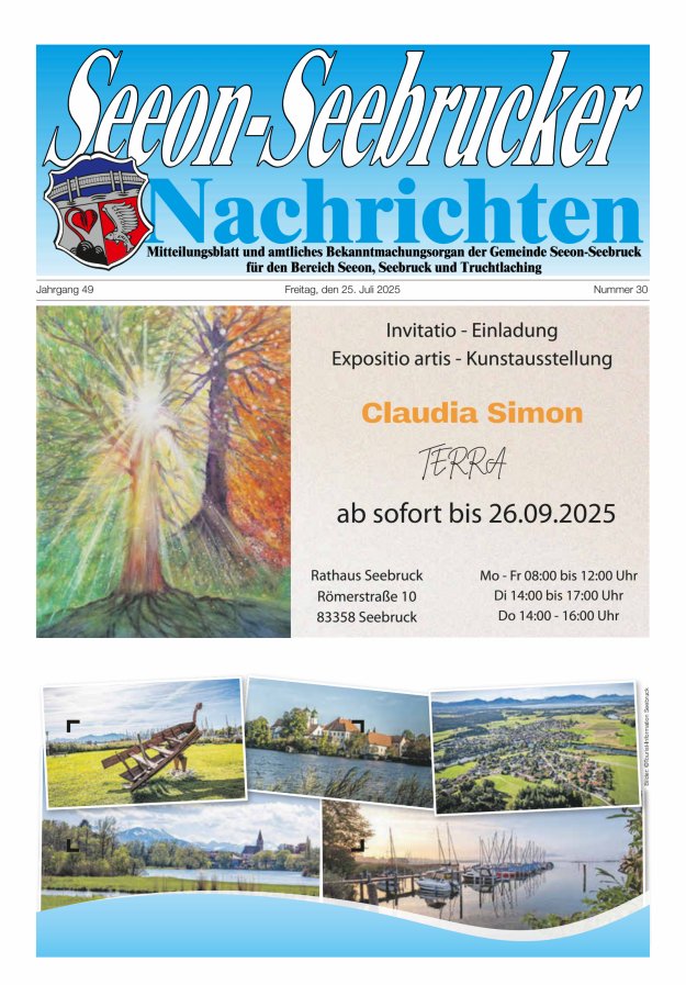 Seeon-Seebrucker Nachrichten Titelblatt 30/2025