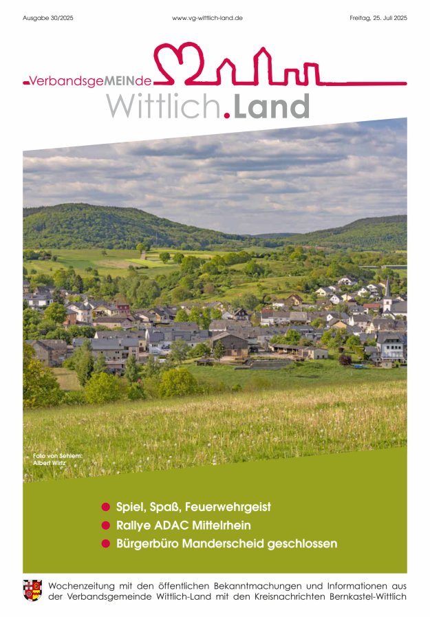Mein Wittlich.Land Titelblatt 30/2025