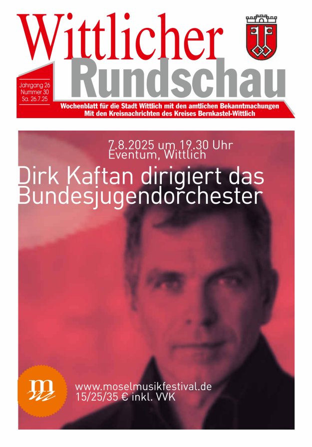 Wittlicher Rundschau Titelblatt 30/2025