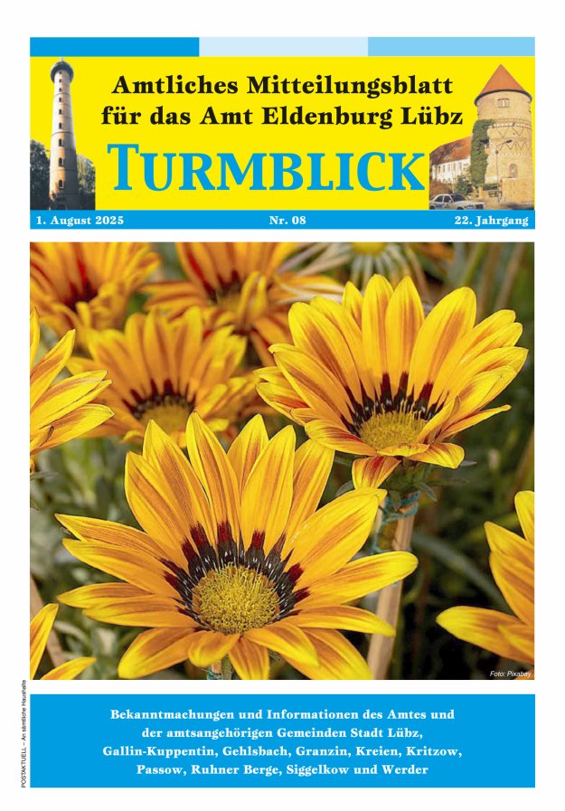 Turmblick Titelblatt 08/2025
