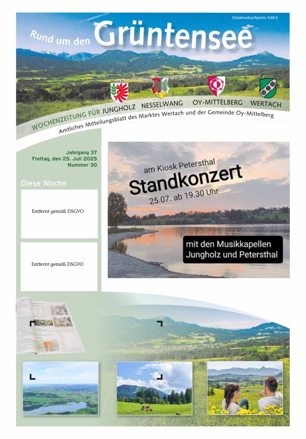 Rund um den Grüntensee Titelblatt 30/2025