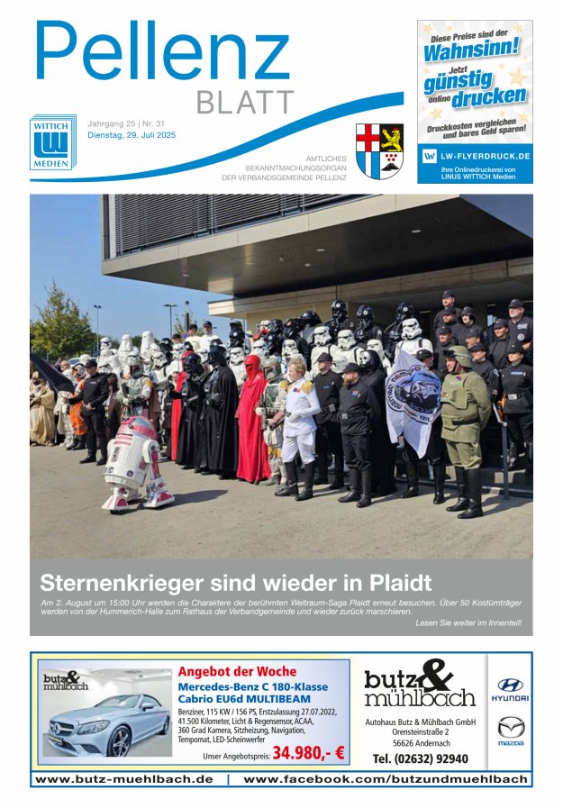 Pellenzblatt Titelblatt 31/2025