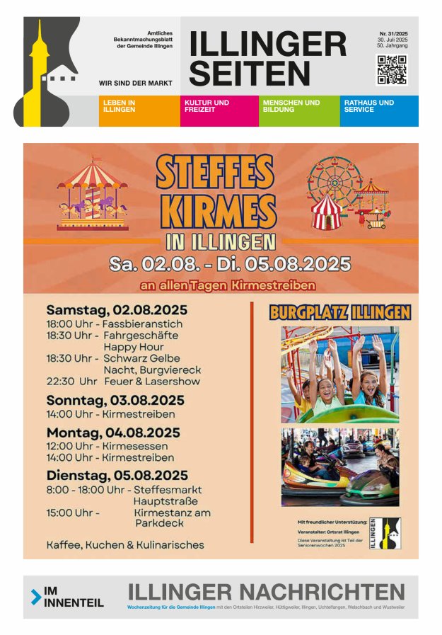 Illinger Seiten Titelblatt 31/2025
