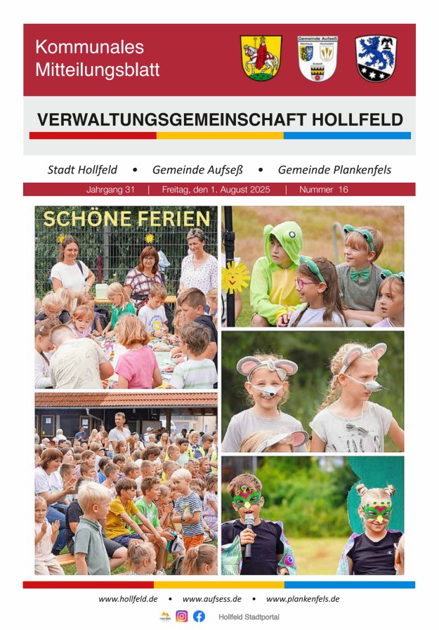 MB der Verwaltungsgemeinschaft Hollfeld  Titelblatt 16/2025