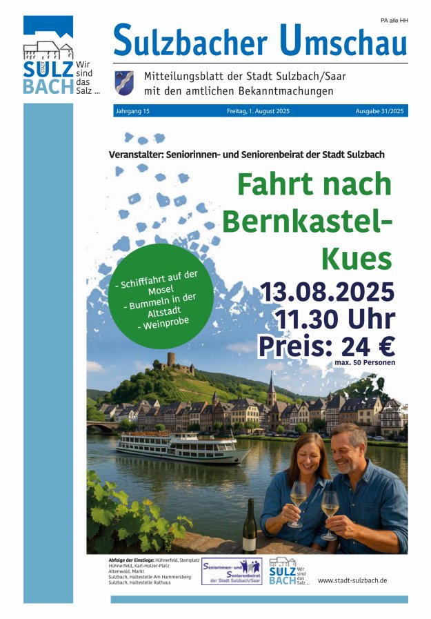 Sulzbacher Umschau Titelblatt 31/2025