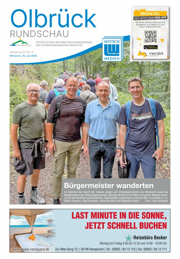 Olbrück Rundschau Titelblatt 31/2025