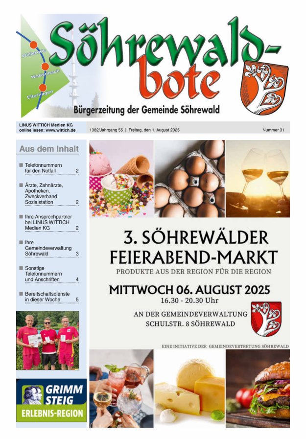 Söhrewaldbote Titelblatt 31/2025