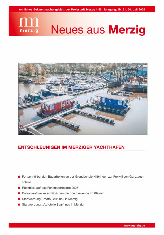 Neues aus Merzig Titelblatt 31/2025