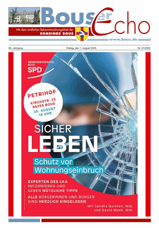 Bouser Echo Titelblatt 31/2025