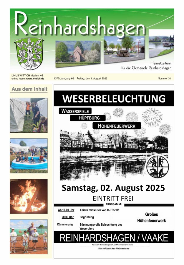 Unser Blättchen Titelblatt 31/2025