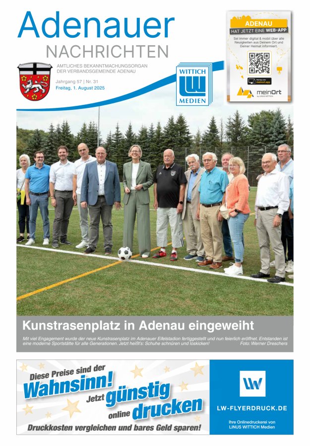 Adenauer Nachrichten Titelblatt 31/2025