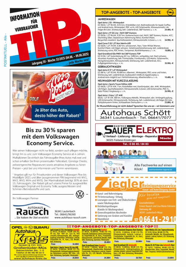 Tipp Vogelsberg Titelblatt 32/2025