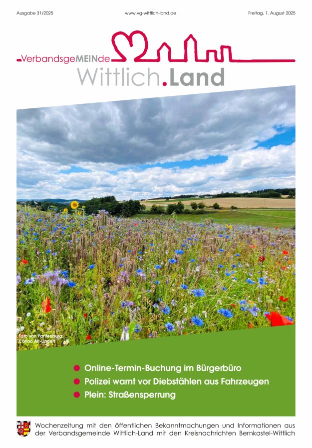Mein Wittlich.Land Titelblatt 31/2025