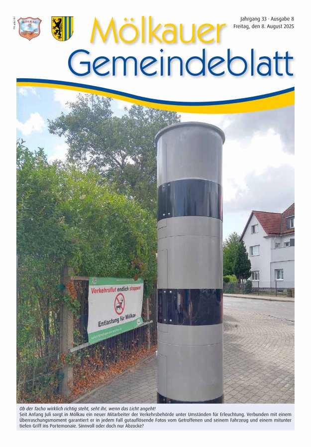 Mölkauer Gemeindeblatt Titelblatt 08/2025
