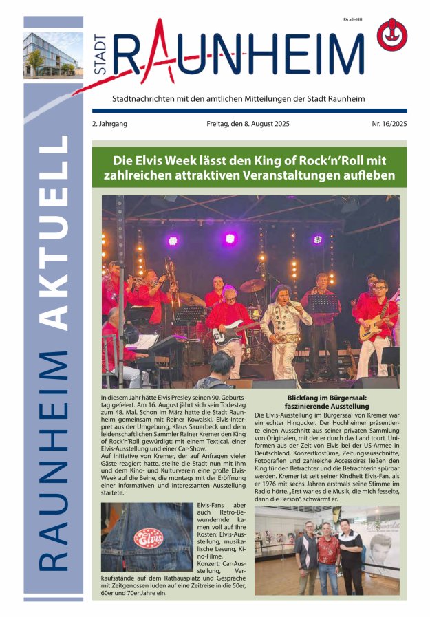 Raunheim aktuell Titelblatt 16/2025