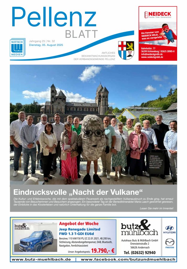 Pellenzblatt Titelblatt 32/2025