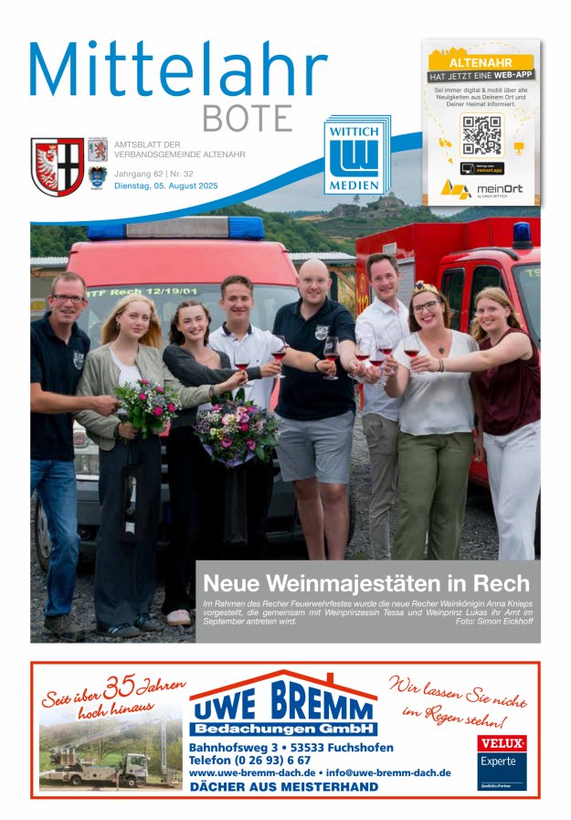 Mittelahr Bote Titelblatt 32/2025