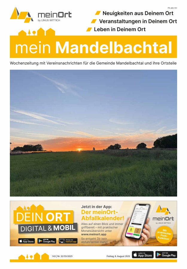 mein Mandelbachtal Titelblatt 32/2025