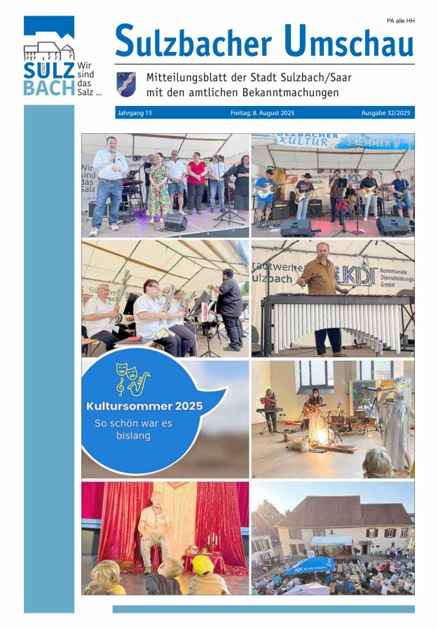 Sulzbacher Umschau Titelblatt 32/2025