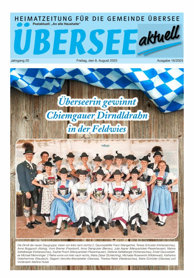 Übersee Aktuell Titelblatt 16/2025