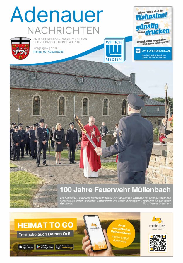 Adenauer Nachrichten Titelblatt 32/2025