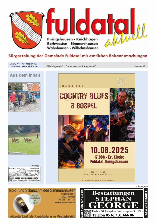 Fuldatal aktuell Titelblatt 32/2025