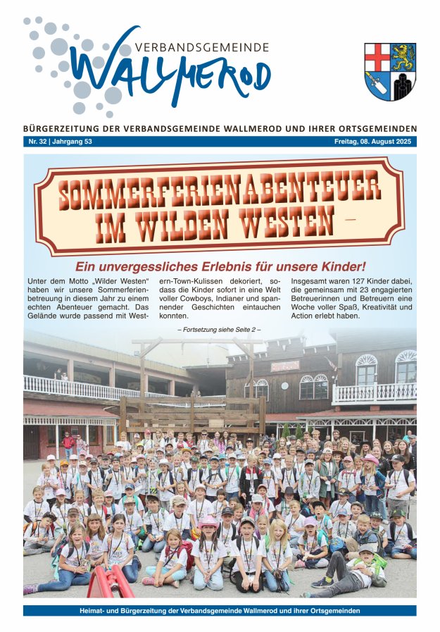 Wir über uns - Verbandsgemeinde Wallmerod Titelblatt 32/2025