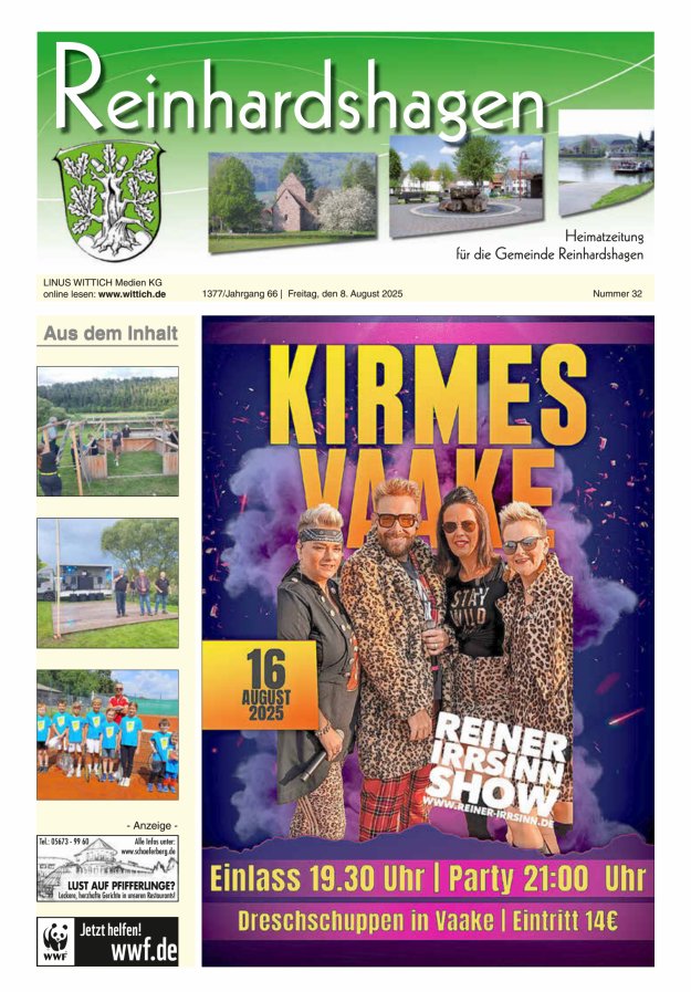 Unser Blättchen Titelblatt 32/2025