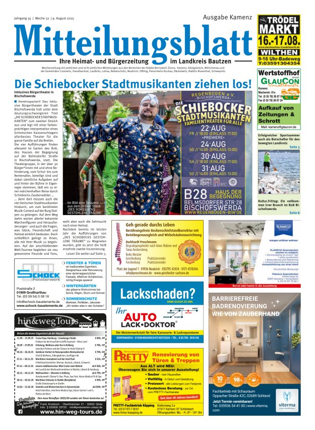 Mitteilungsblatt LK Bautzen Ausgabe Kamenz Titelblatt 31/2025