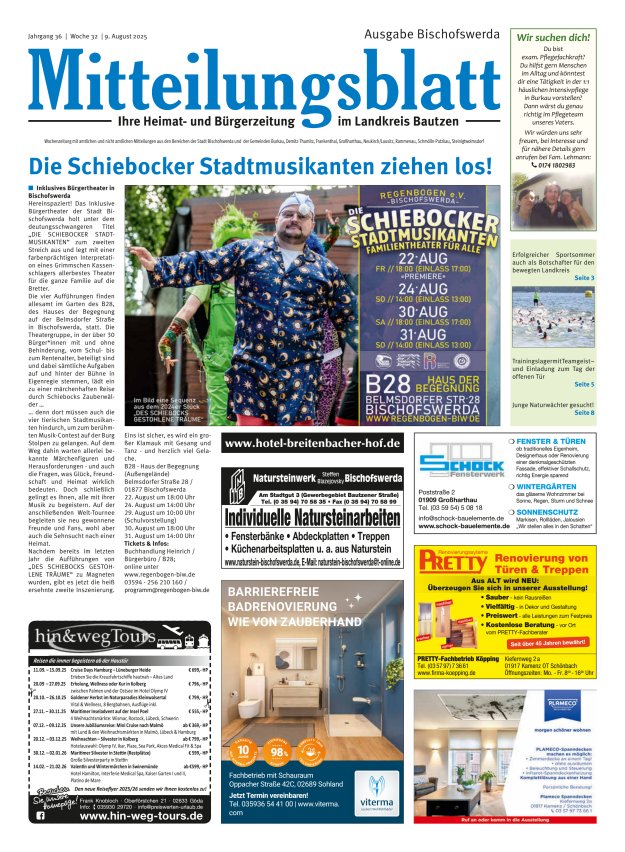 Mitteilungsblatt LK Bautzen Ausgabe Bischofswerda Titelblatt 31/2025