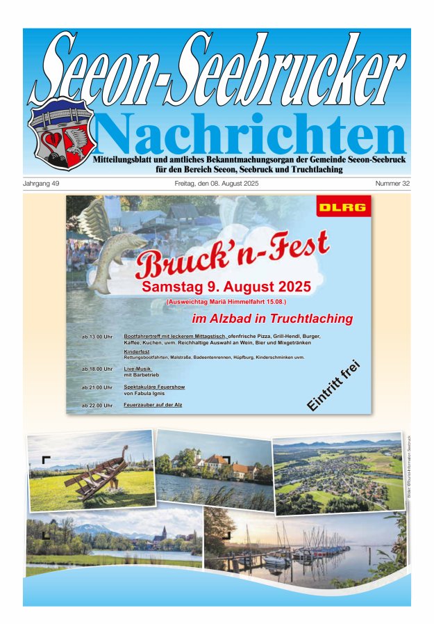 Seeon-Seebrucker Nachrichten Titelblatt 32/2025