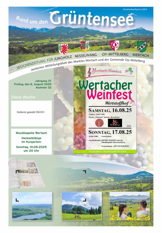 Rund um den Grüntensee Titelblatt 32/2025